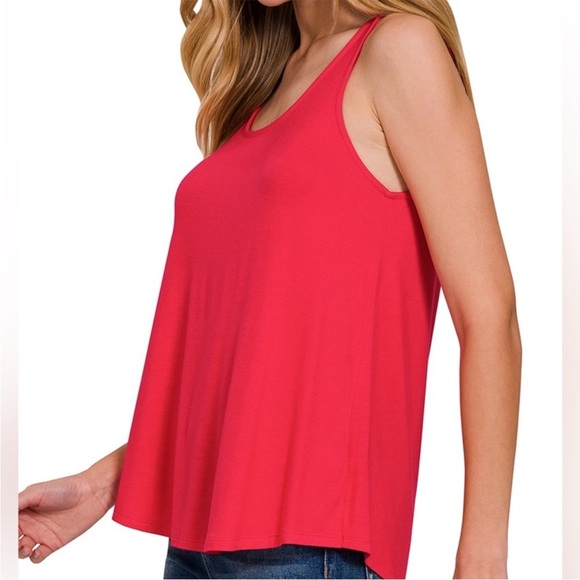 Zenana Outfitters Ruby Sleeveless “Tulum” Relaxed Tank Top - Picture 3 of 3